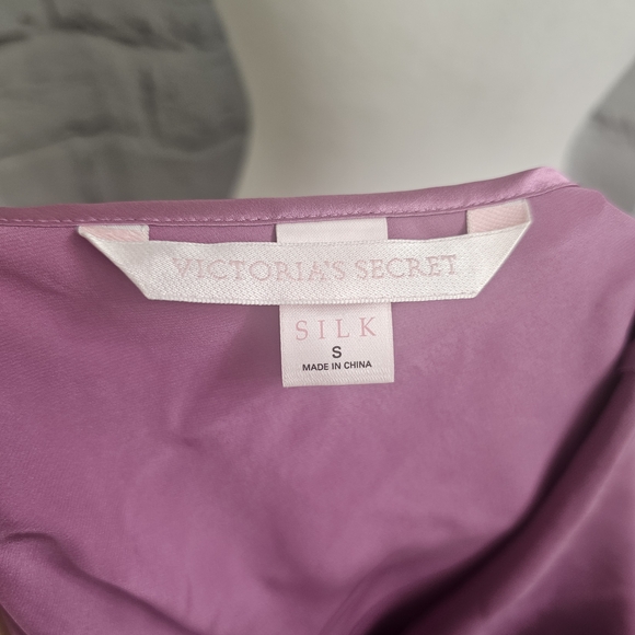 Victoria's Secret Vintage Pink Silk Bias Cut Mini Slip Dress Open Back NWOT - Picture 6 of 10